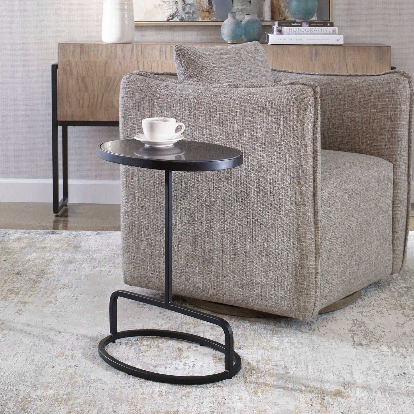 Jessenia - Marble Accent Table
