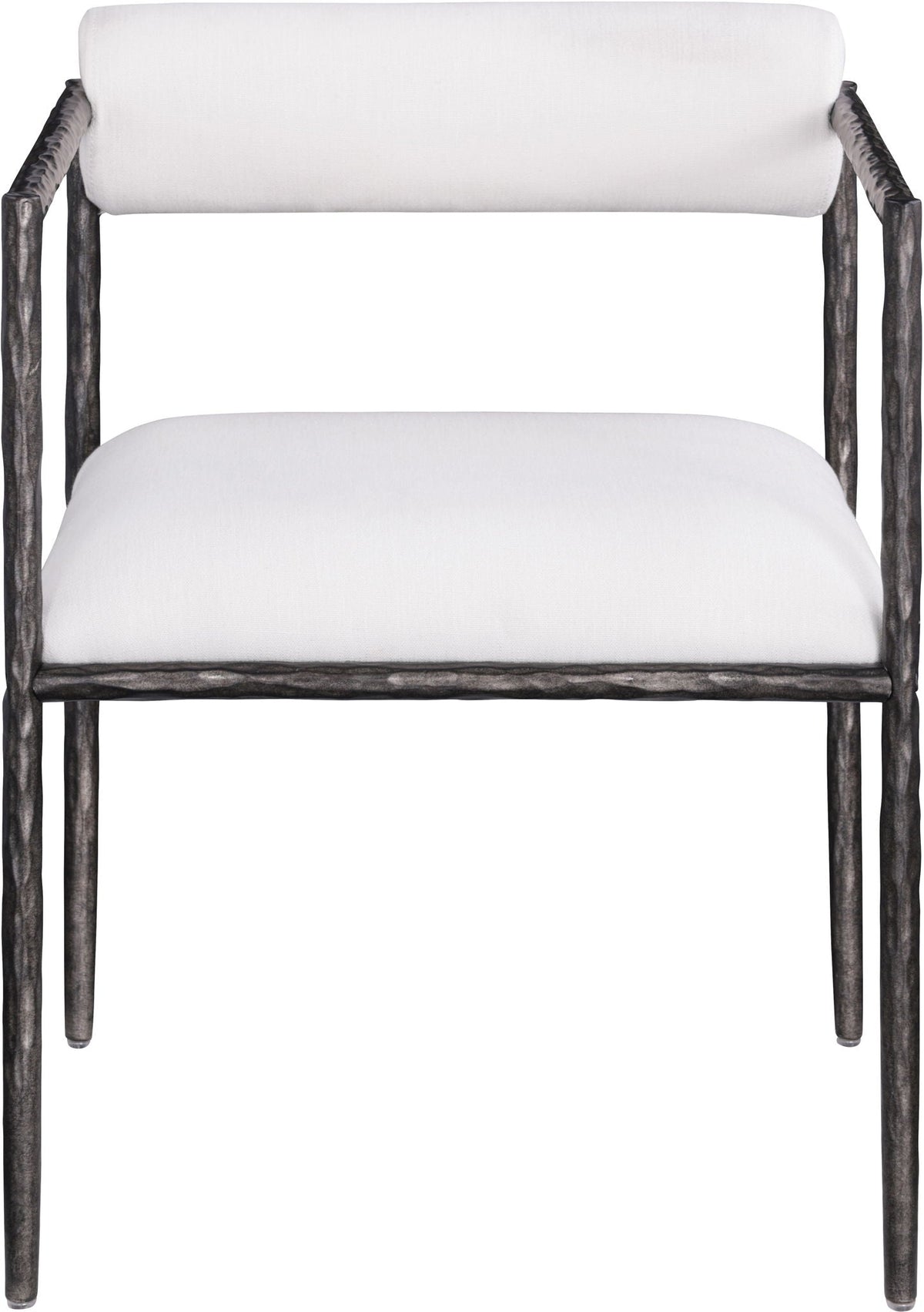 Axis - Linen Textured Cream Fabric Upholstered Dining Chair (Set of 2)