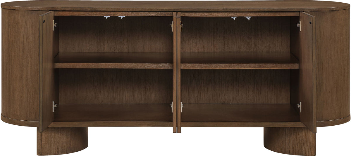 Caldra - Oak Veneer And Solid Wood Sideboard / Buffet