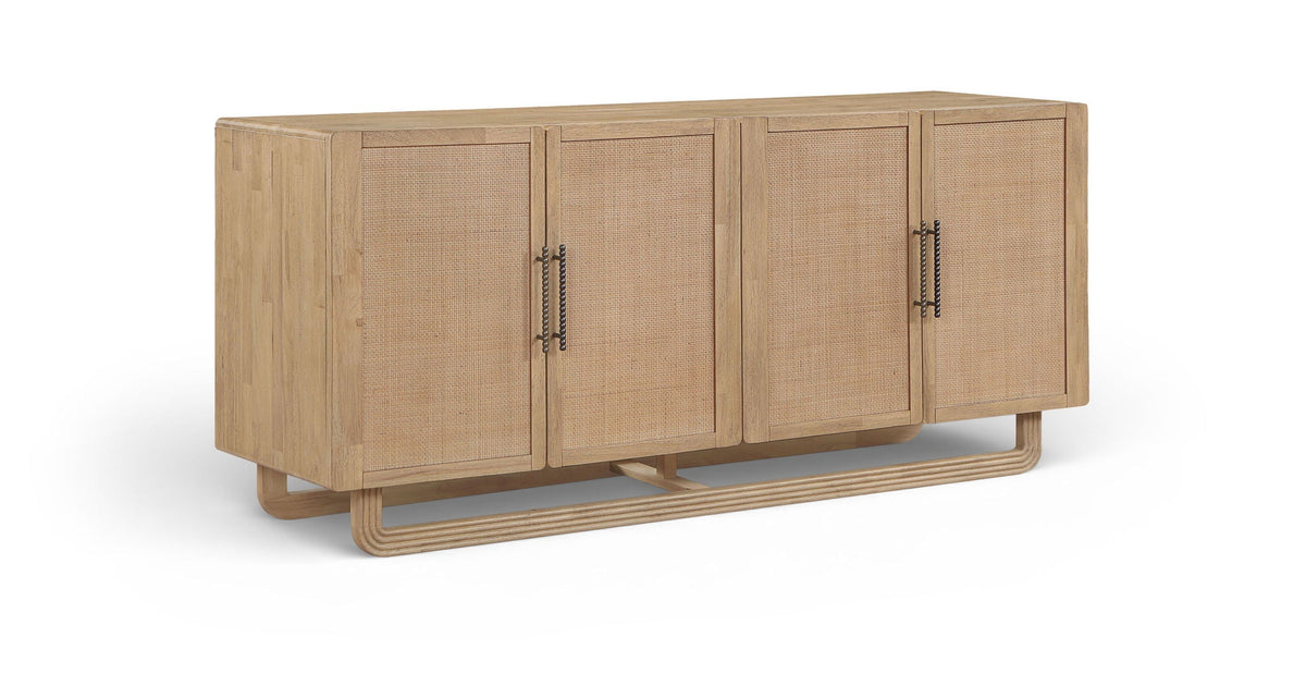 Sova - Solid Wood, Oak Veneer And Stainless Steel Sideboard/Buffet