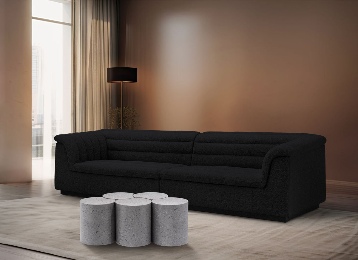 Dimple - 5 Piece Modular Coffee Table - Terazzo Finish