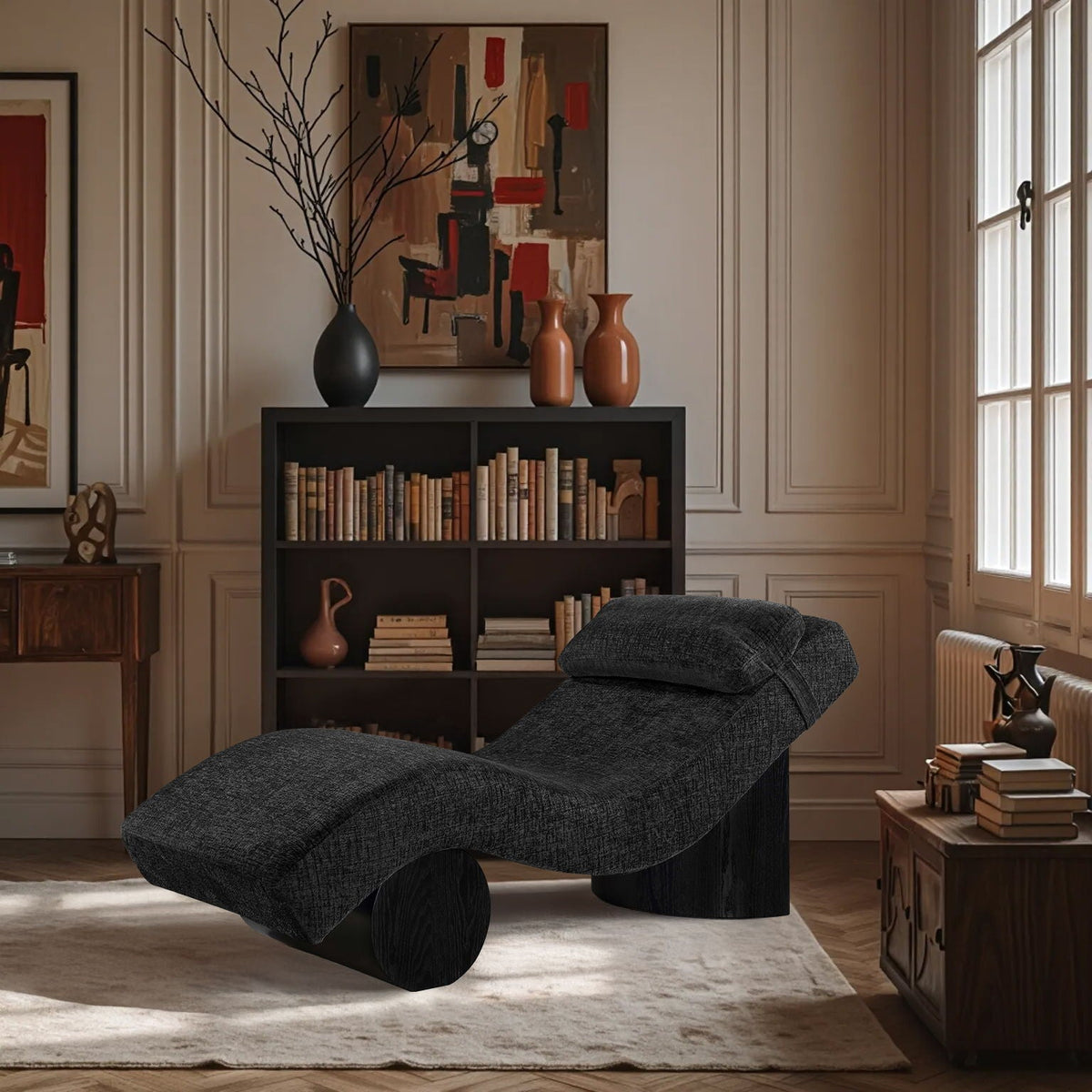 Marcella - Chaise Lounge - Black Base