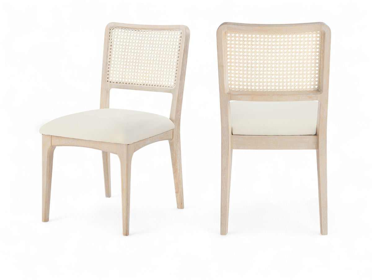 Atrium - Upholstered Seat Dining Chair With Brushed Natural Base (Set of 2)