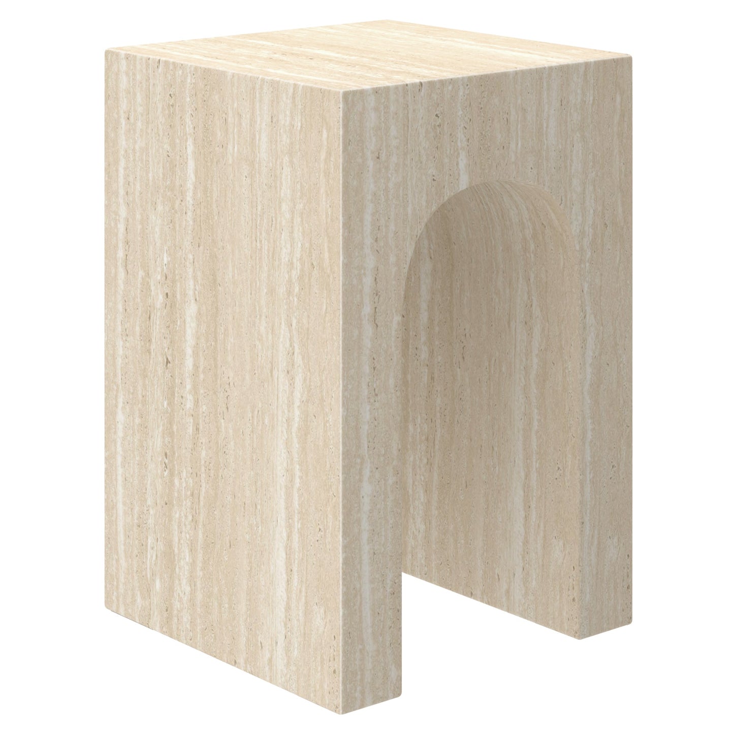 Atticus Accent Table Travertine
