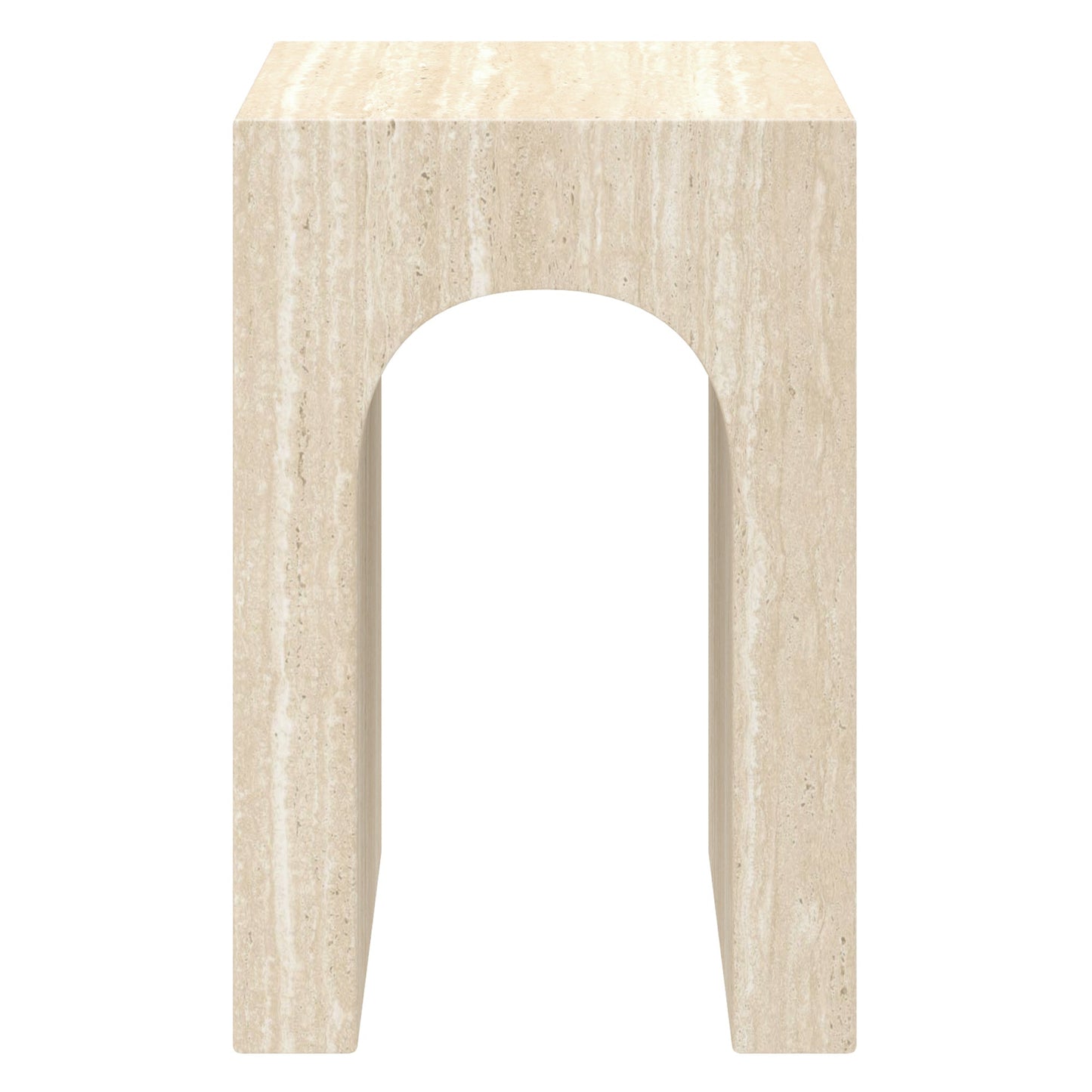 Atticus Accent Table Travertine