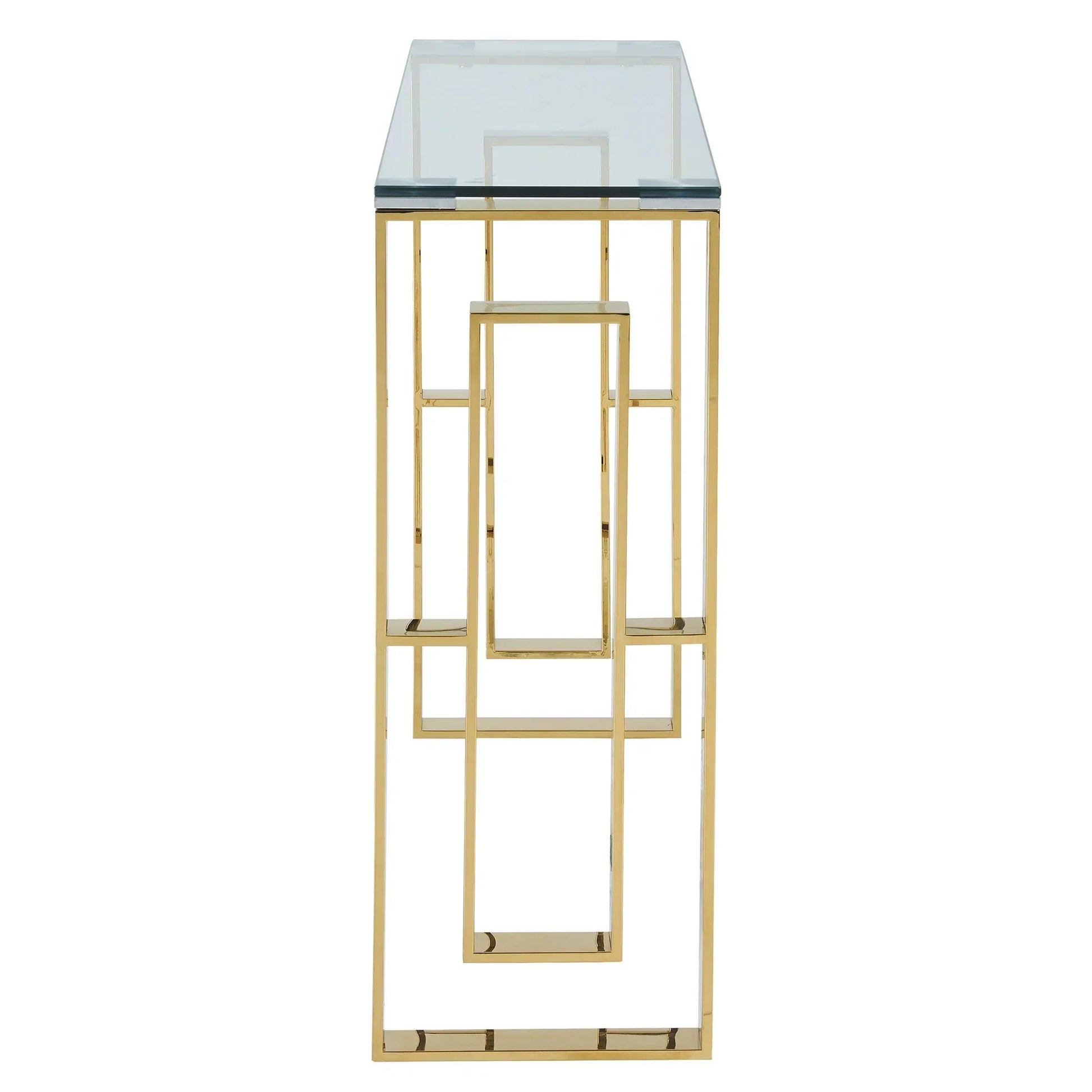 Eros Console Table in Gold - Furniture Depot