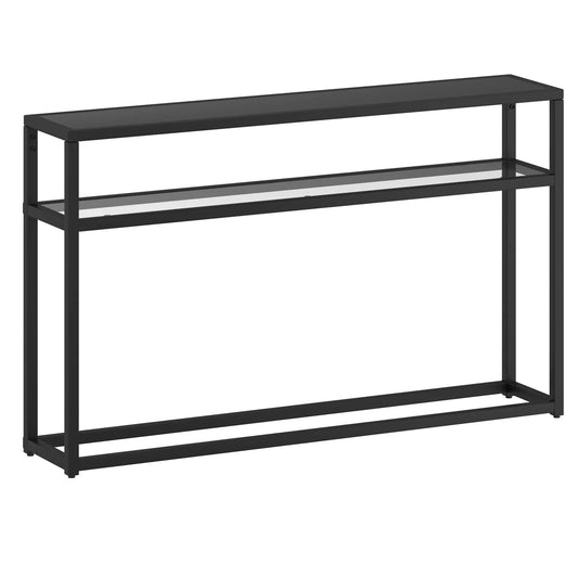 QUINN-CONSOLE TABLE-BLACK - Furniture Depot