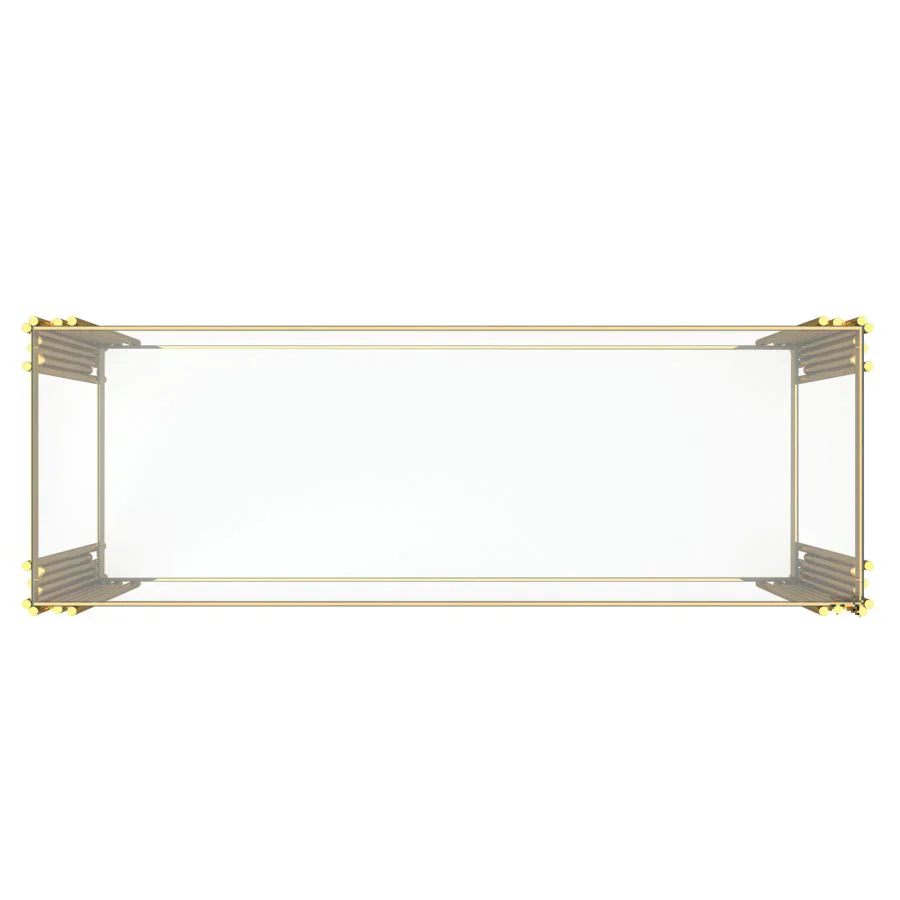 Estrel Console Table in Gold - Furniture Depot