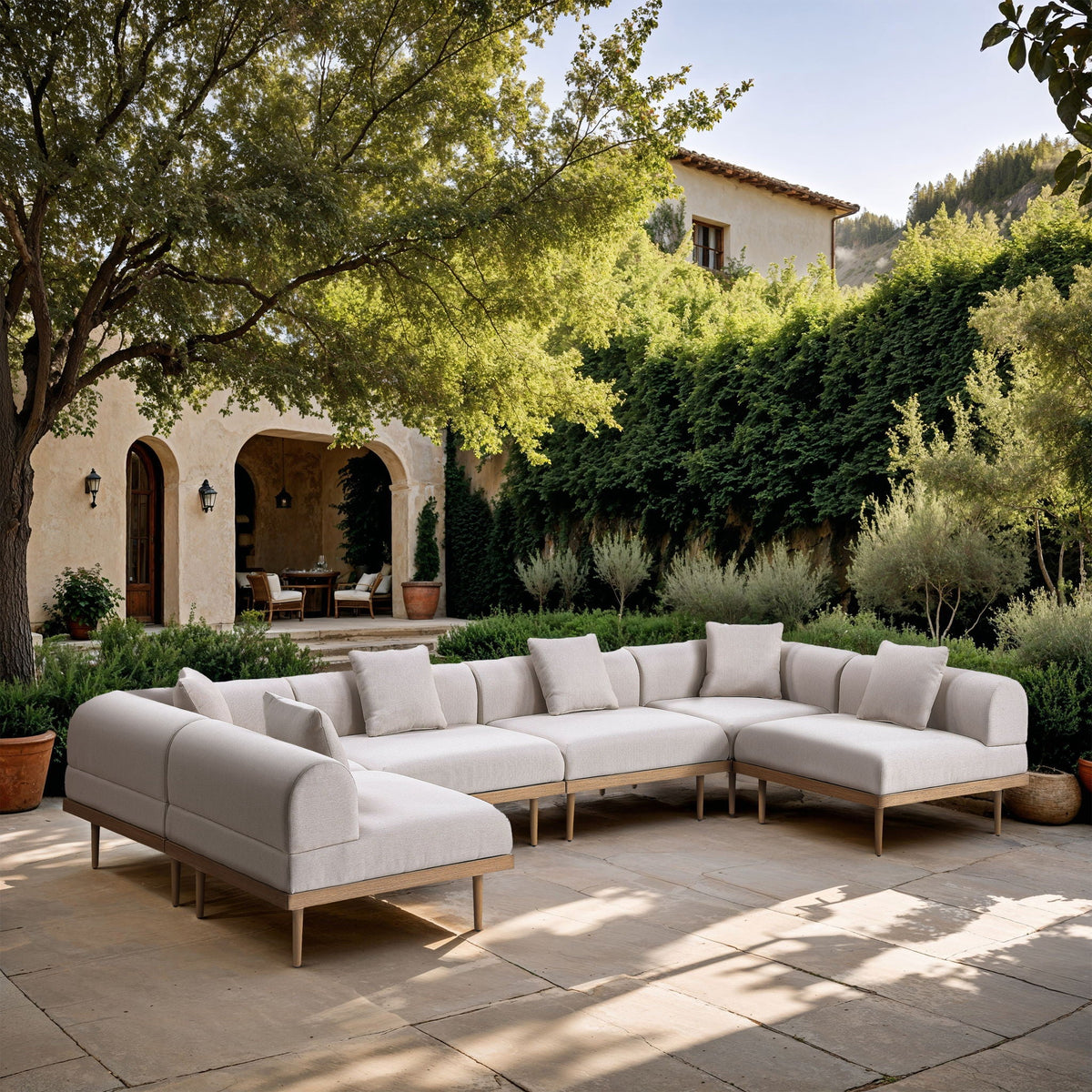 Laguna - 6 Piece 142" Outdoor Patio Modular Sectional