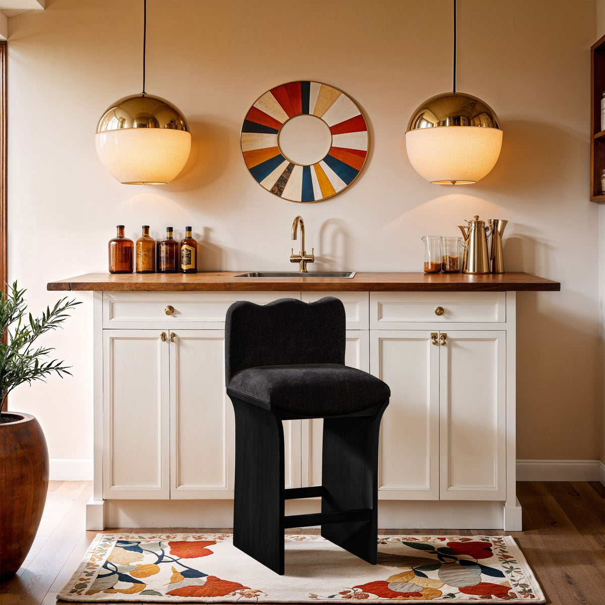 Shaw - Counter Stool - Black Base