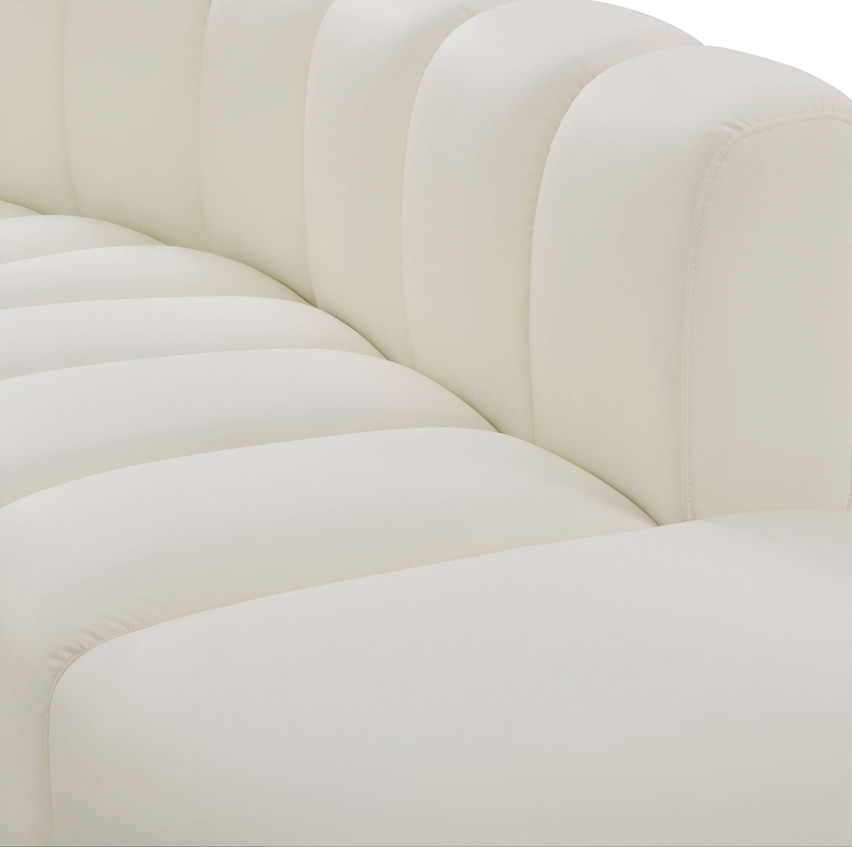 Arc - Faux Leather 6 Piece Modular Sofa