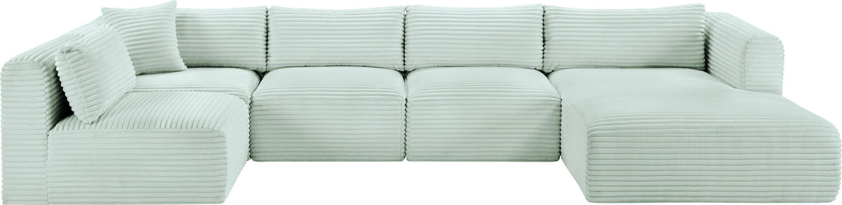 Shaggy - 5 Piece Modular U-Shaped Sectional