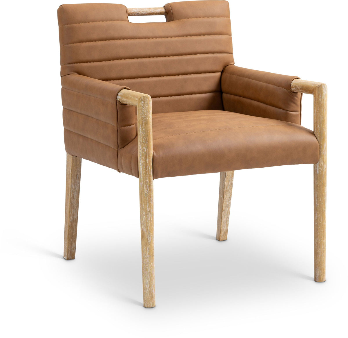 Aimee - Dining Arm Chair - Light Brown Legs