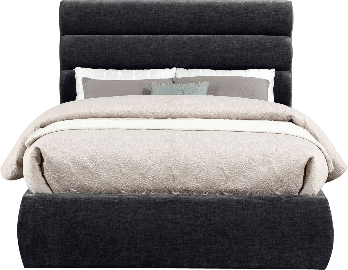 Adam - Chenille Fabric Bed With 52" Headboard
