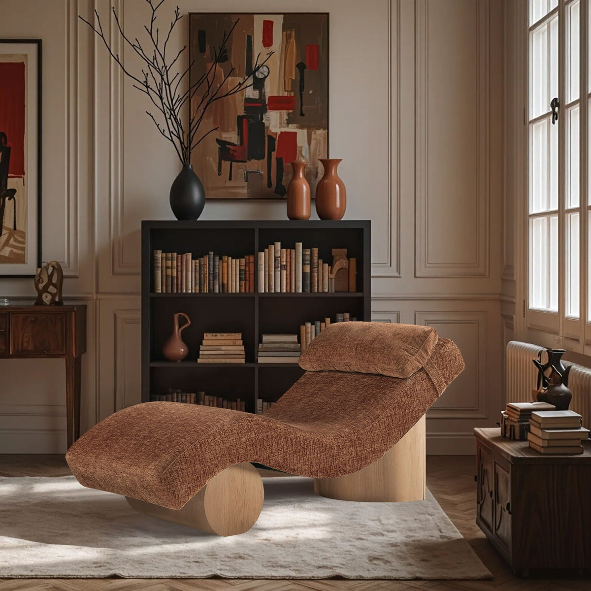 Marcella - Chaise Lounge - Natural Base