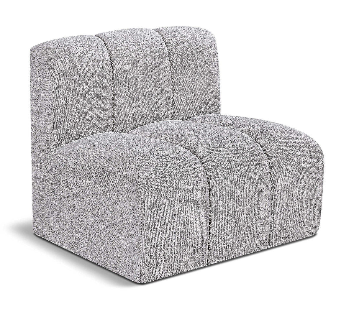 Arc - Boucle Fabric Straight Chair