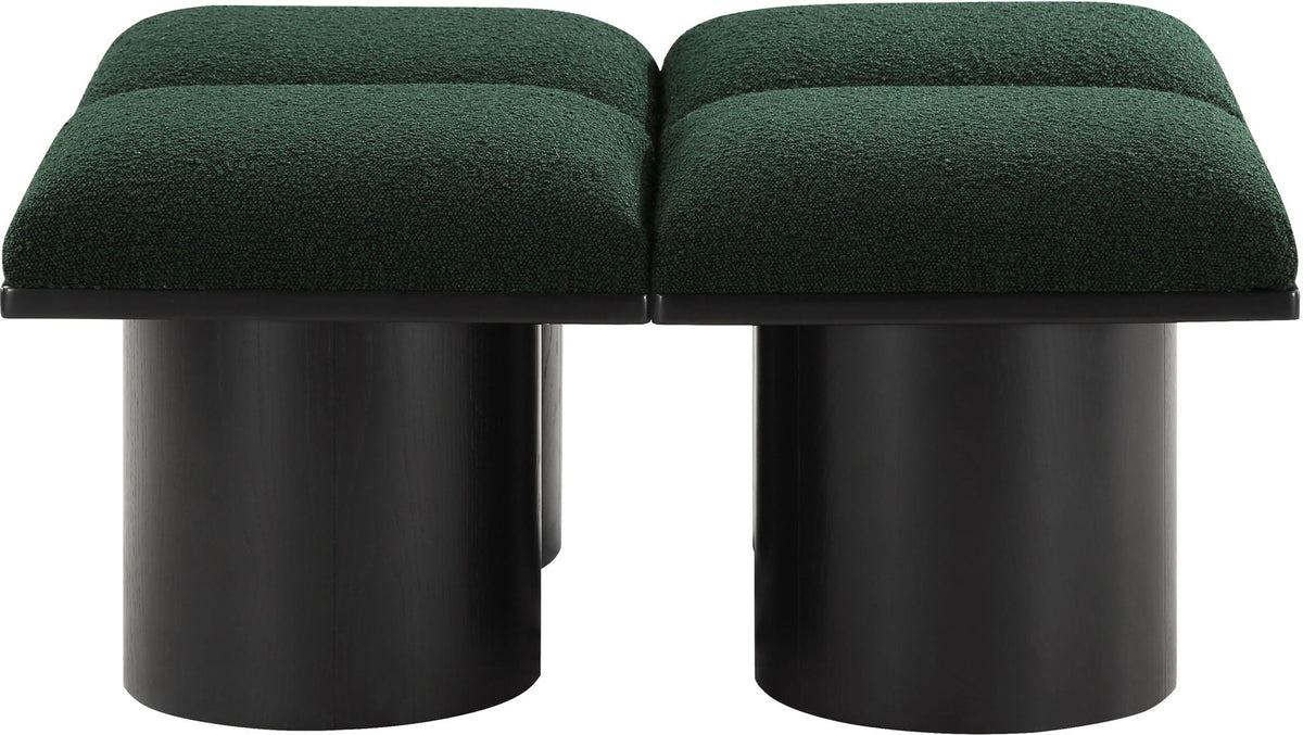 Pavilion - 4 Piece Modular Bench With Black Base