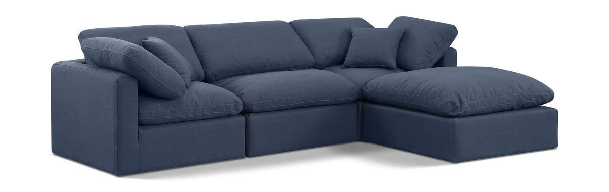 Indulge - Linen 4 Piece Modular Sectional With Chaise