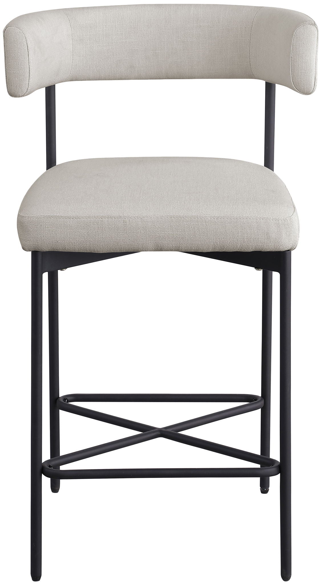 Rivage - Durable Stool With Black Frame (Set of 2)