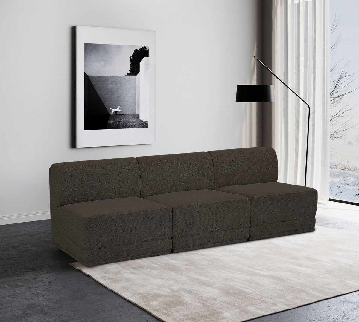 Ollie - 3 Seat Armless Modular Sofa