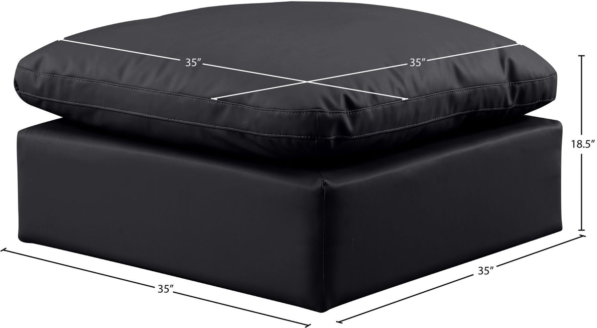 Indulge - Faux Leather Ottoman