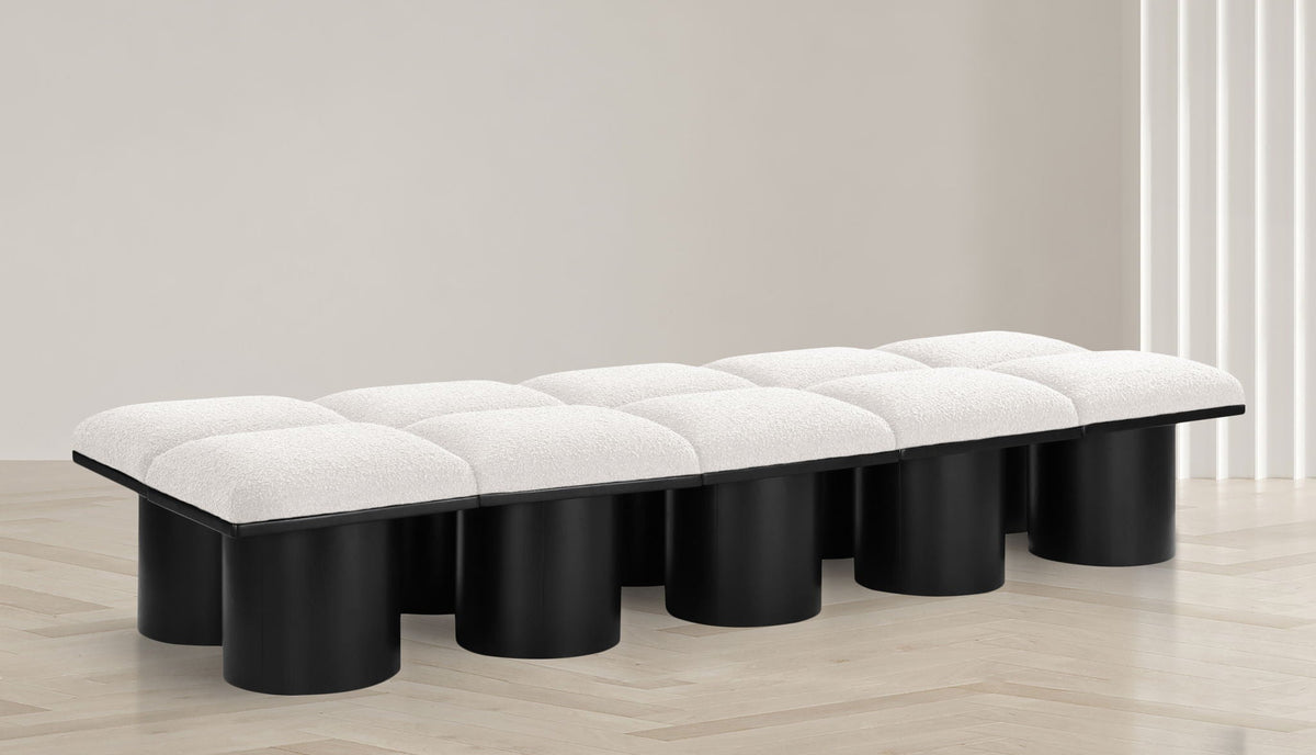 Pavilion - 10 Piece Modular Bench With Black Base