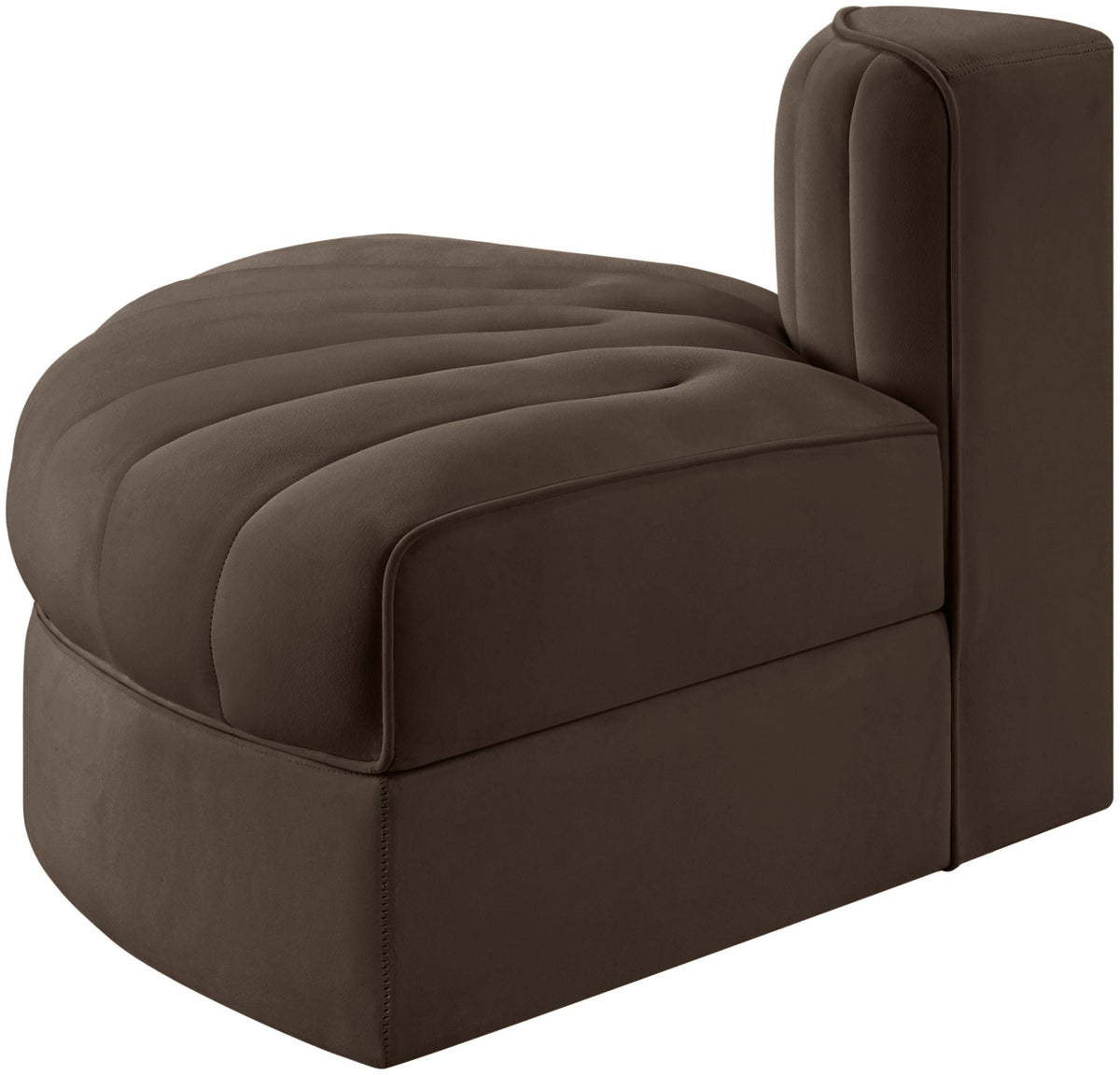 Rummi - Velvet Performance Fabric Upholstered Modular Chair