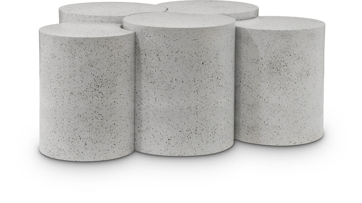 Dimple - 20" 5 Piece Modular Coffee Table - Terazzo Finish