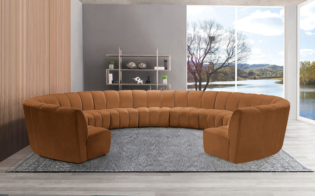 Infinity - 11 Piece Modular Sectional - Saddle