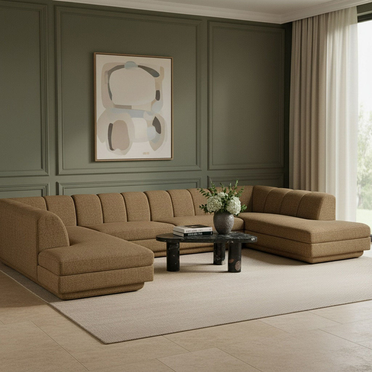 Modari - Sectional - Brown