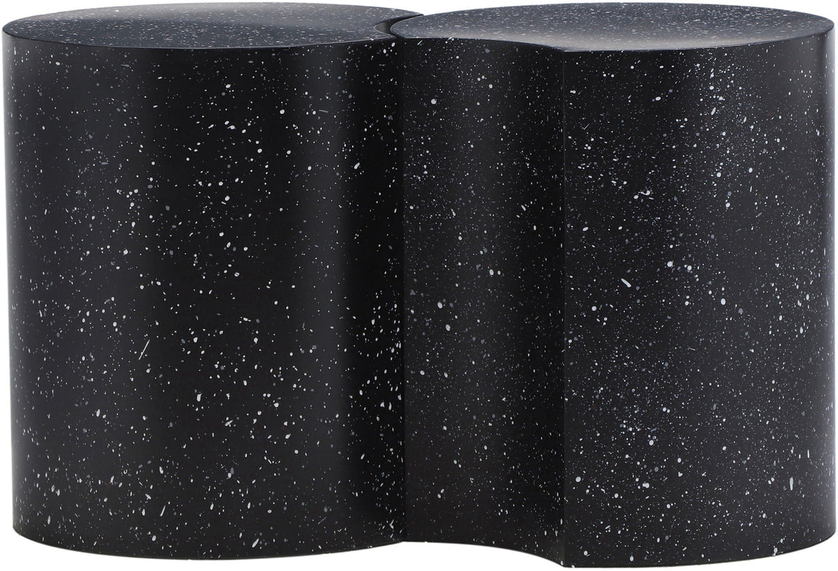 Dimple - 2 Piece Modular End Table - Terazzo Finish