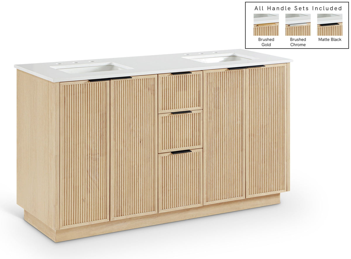 Willard - Engineered Stone And Solid Wood Bathroom Vanity
