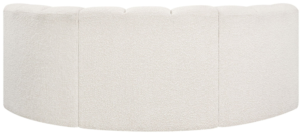 Arc - Boucle Fabric 3 Piece Modular U-Shaped Sofa