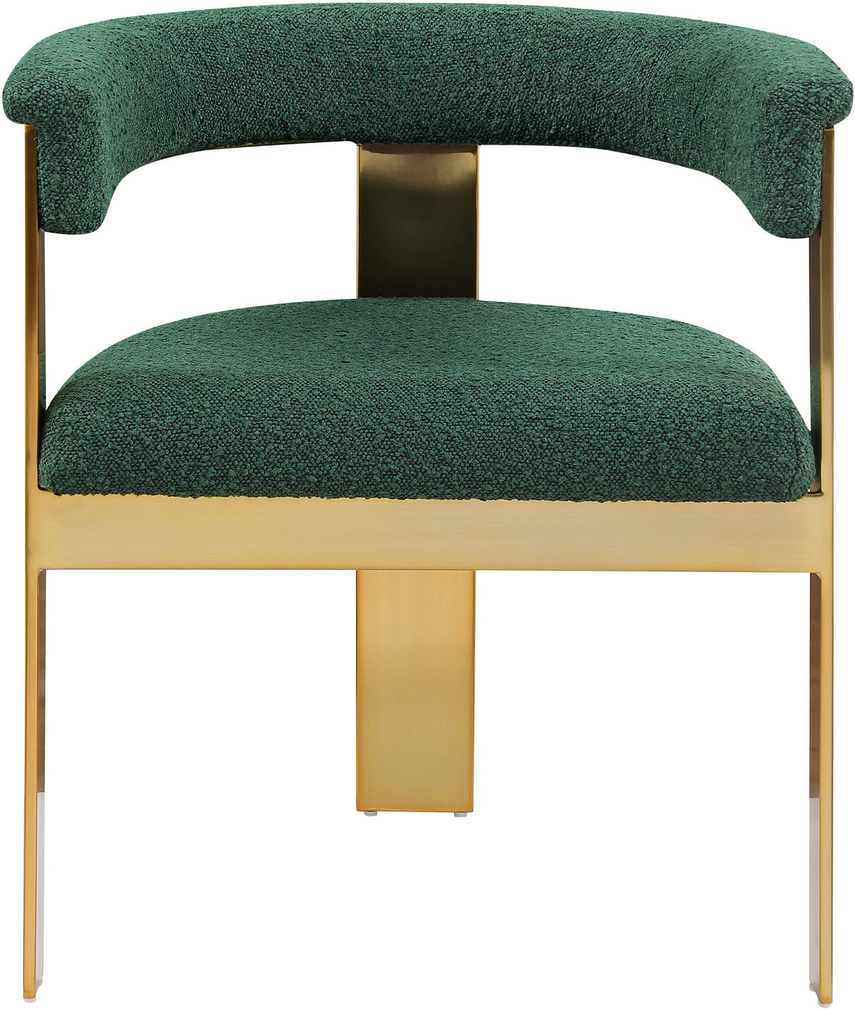 Romeo - Boucle Dining Chair With Gold Base (Set of 2)