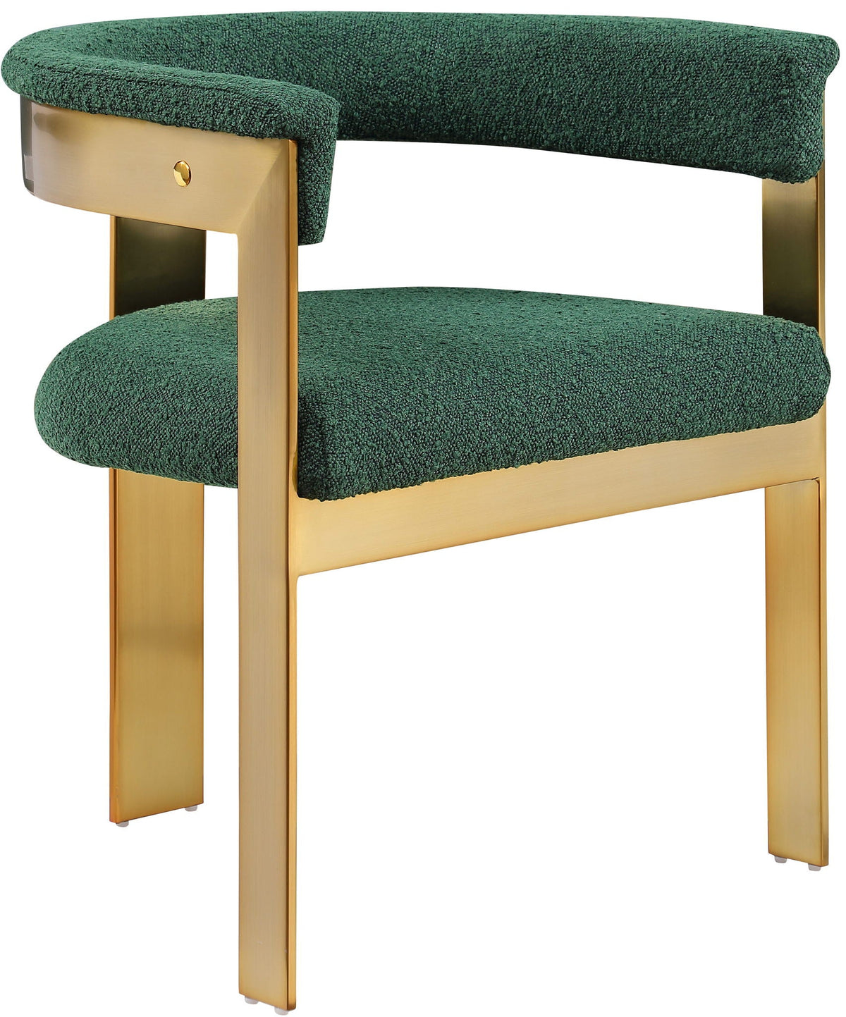 Romeo - Boucle Dining Chair With Gold Base (Set of 2)