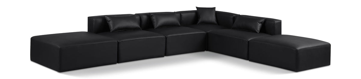 Cube - 6 Piece Modular Corner Armless Sectional