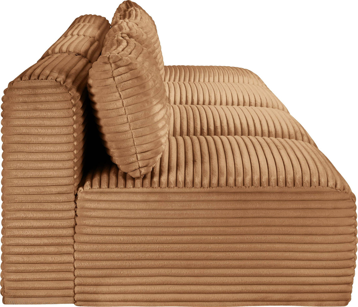 Shaggy - Fabric 4 Seat Modular Armless Sofa