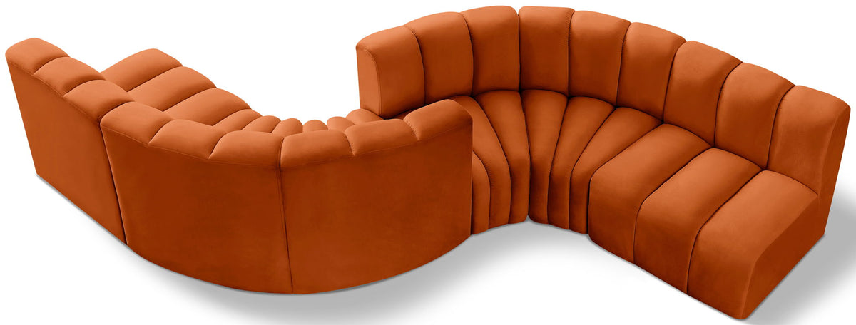 Arc - Velvet 6 Piece Modular Sofa