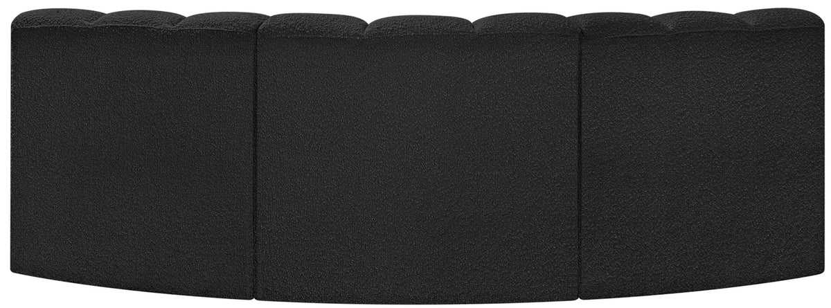 Arc - Boucle Fabric 3 Piece Modular Corner Sofa