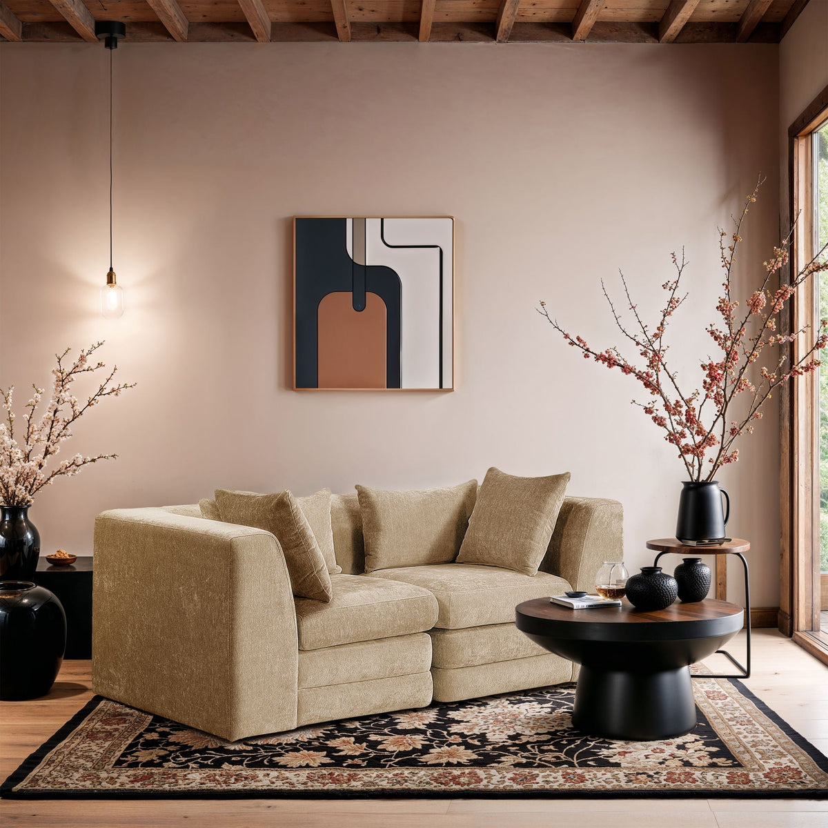 Stellar - 2 Piece 76" Upholstered Modular Loveseat