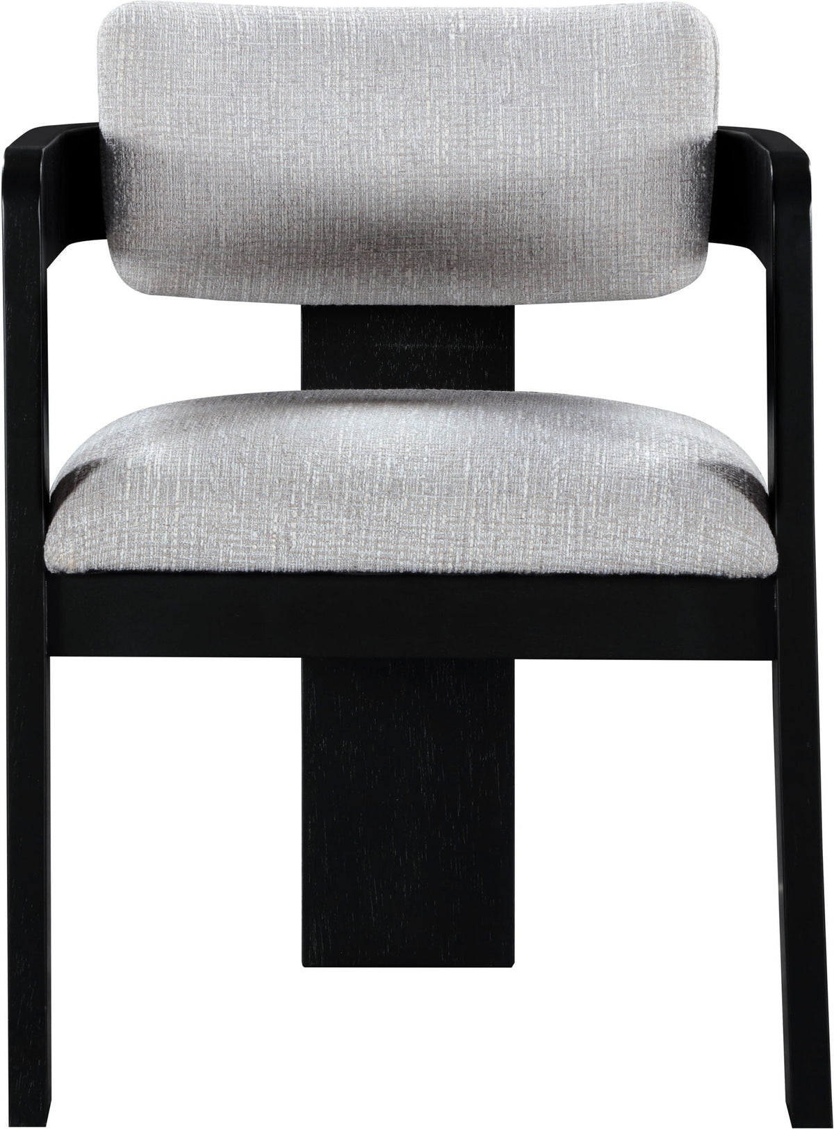 Sacha - Linen Dining Chair With Black Base (Set of 2)