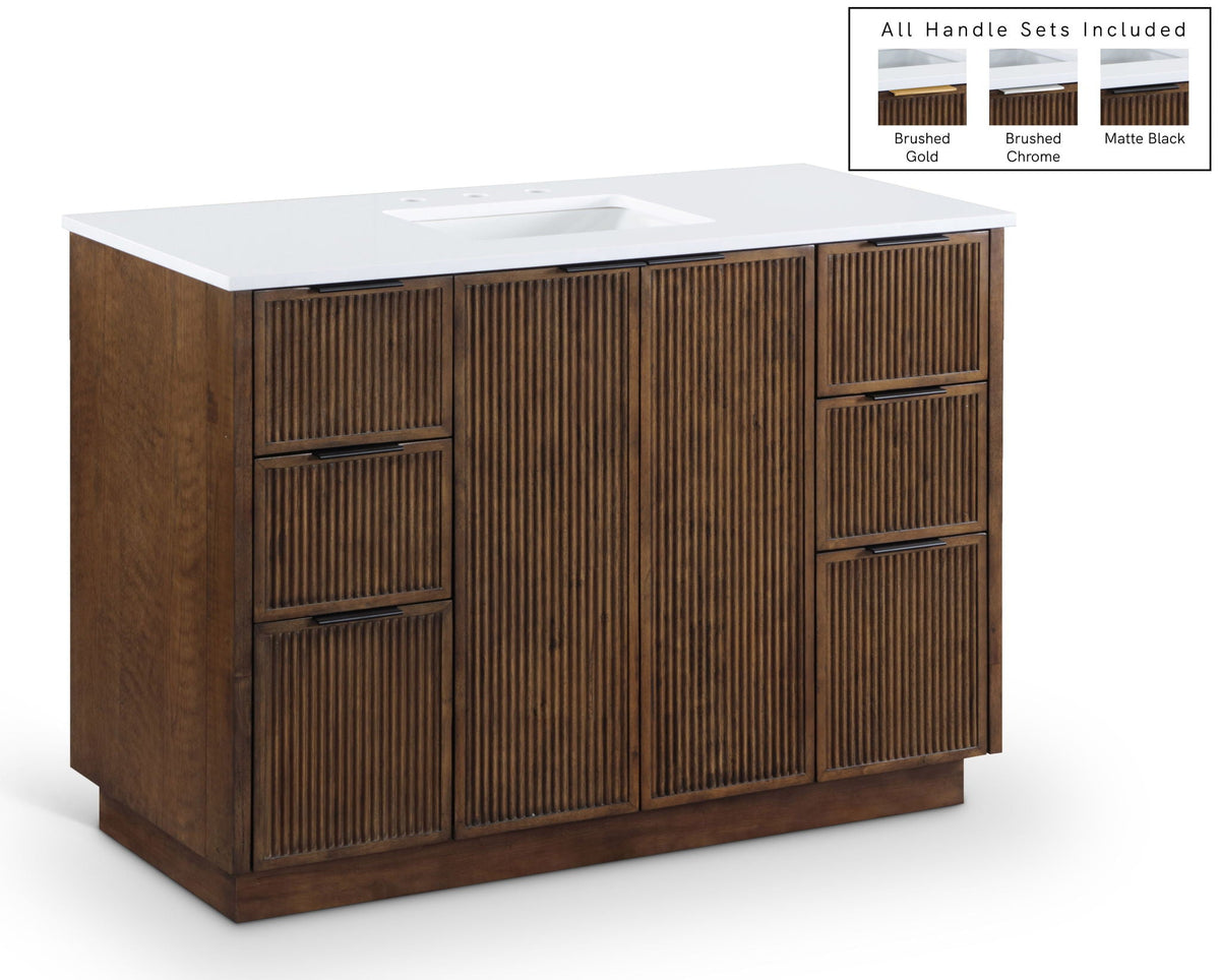 Willard - Engineered Stone And Solid Wood Bathroom Vanity