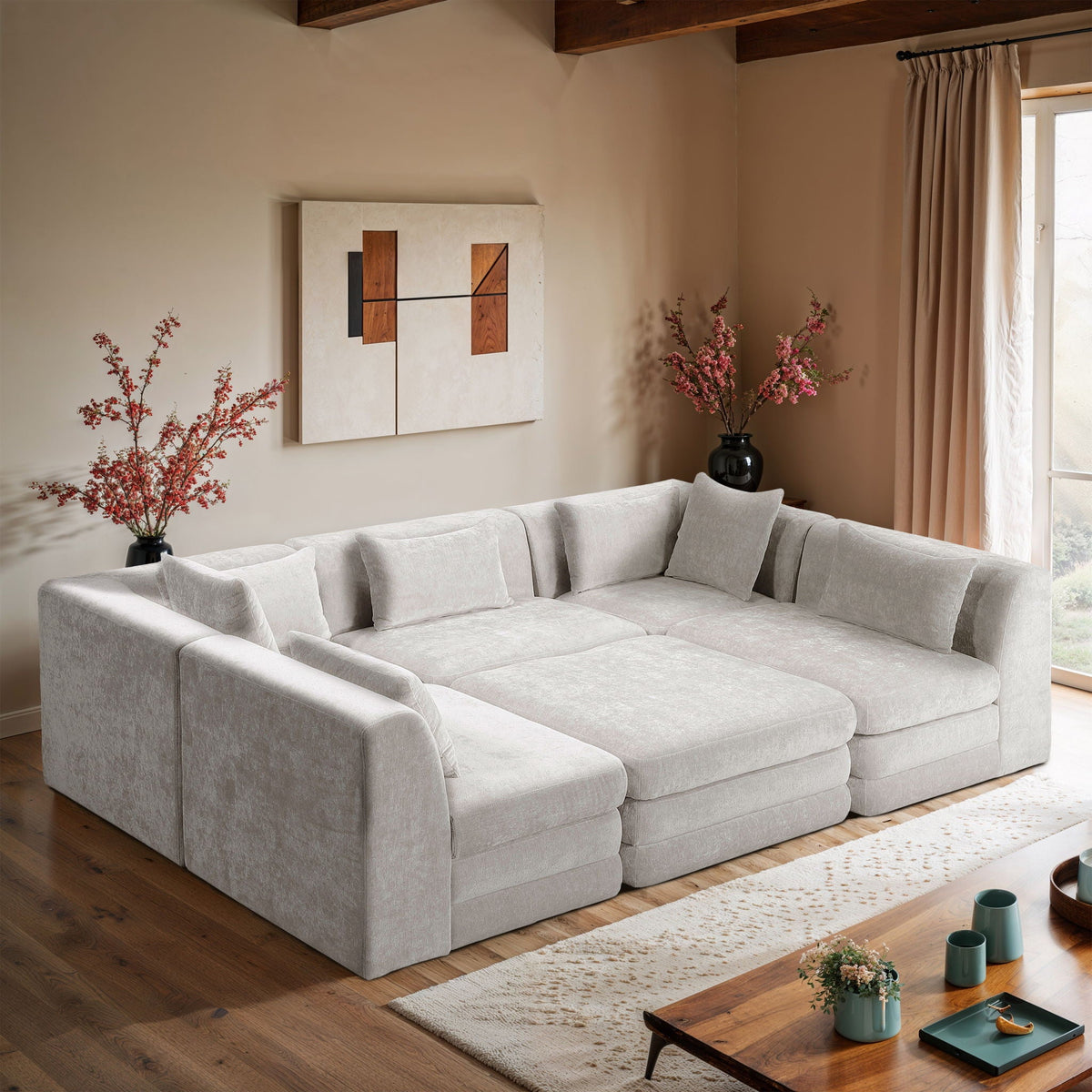 Stellar - 6 Piece Upholstered Modular Sectional