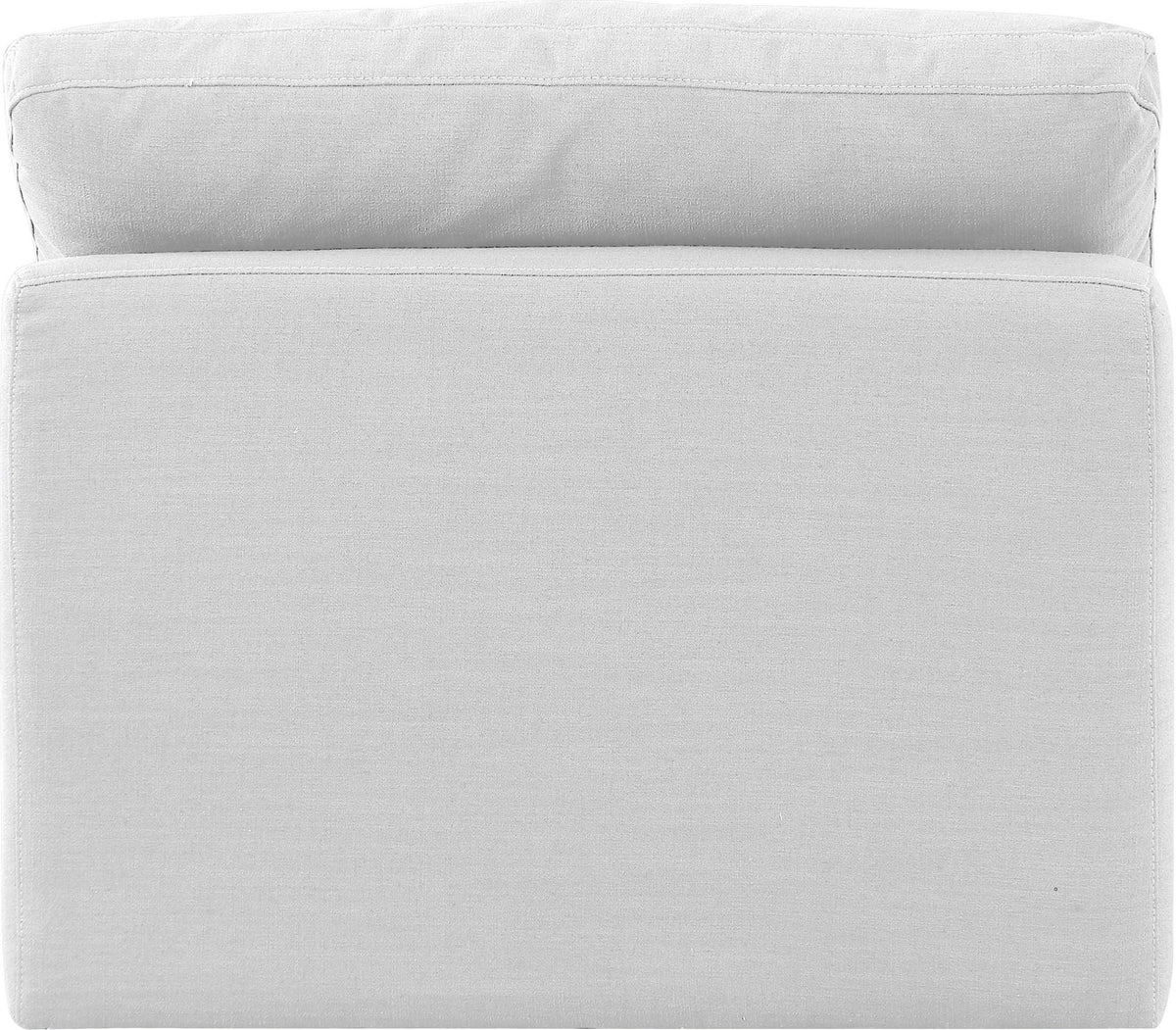 Indulge - Linen Armless Chair - White