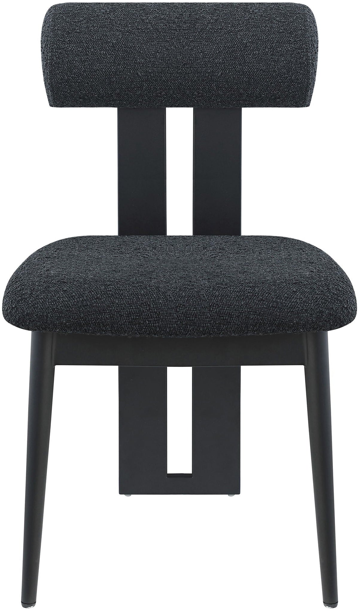 Dario - Boucle Dining Chair With Black Frame (Set of 2)
