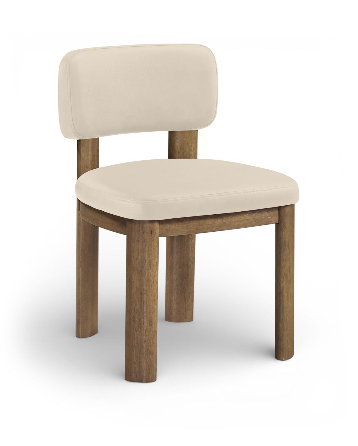 Paloma - Vegan Leather Upholstered Dining Chair (Set of 2) - Brown Frame