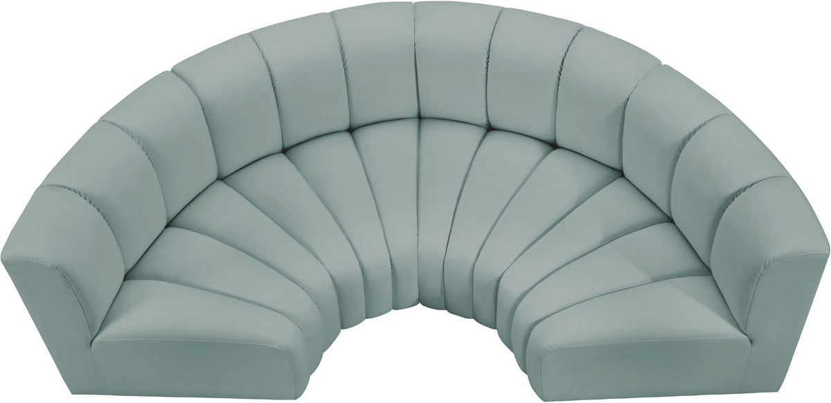 Arc - Faux Leather 4 Piece U-Shaped Modular Sofa