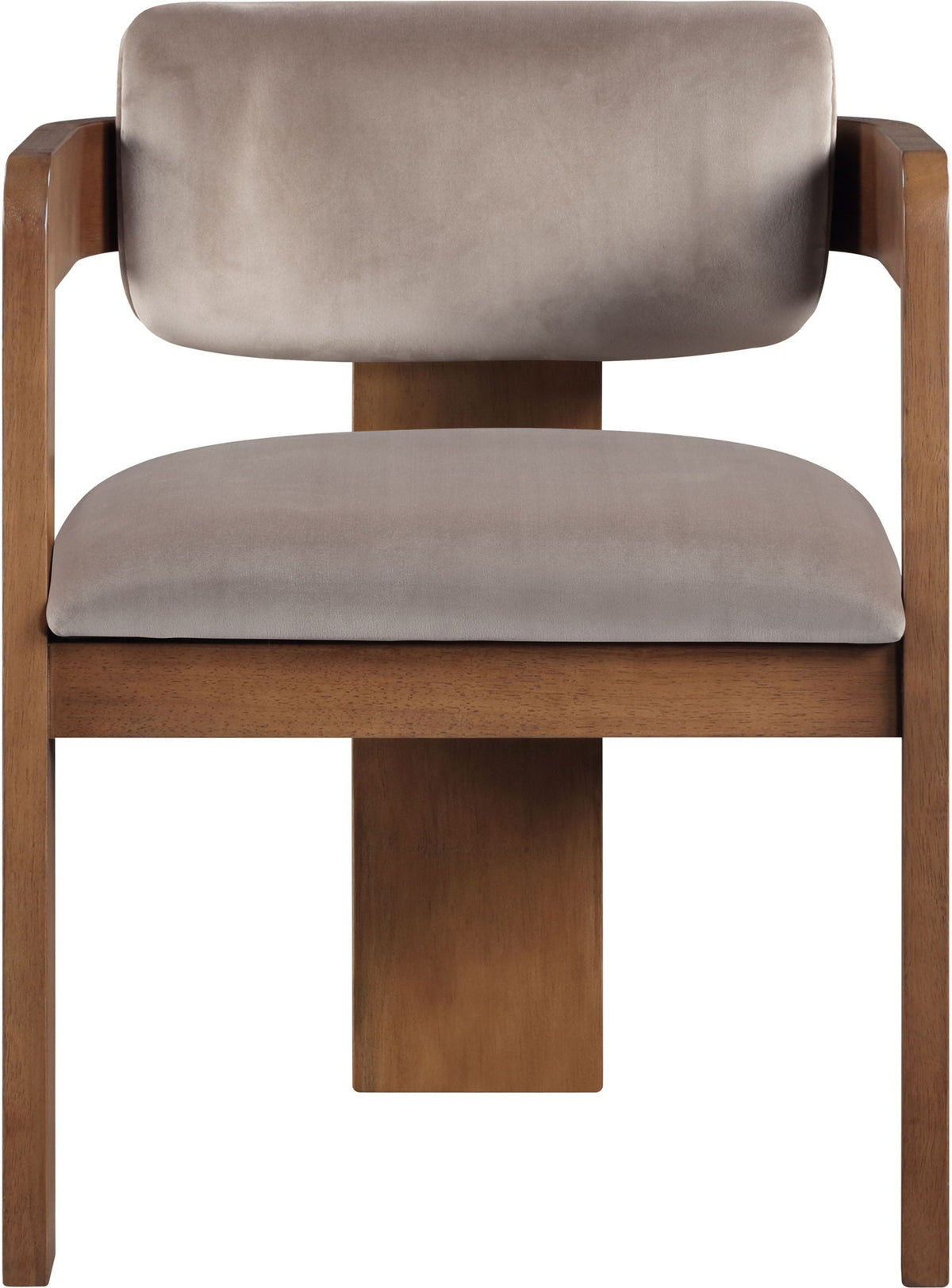 Sacha - Velvet Dining Chair With Brown Base (Set of 2)