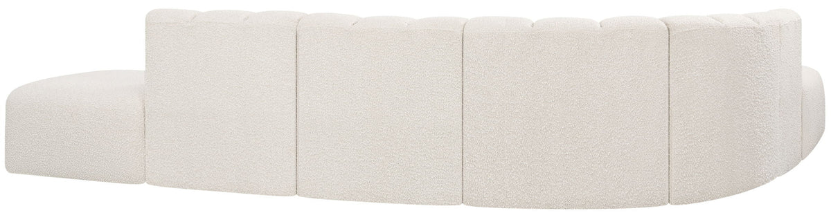 Arc - Boucle Fabric 7 Piece Corner Modular Sofa