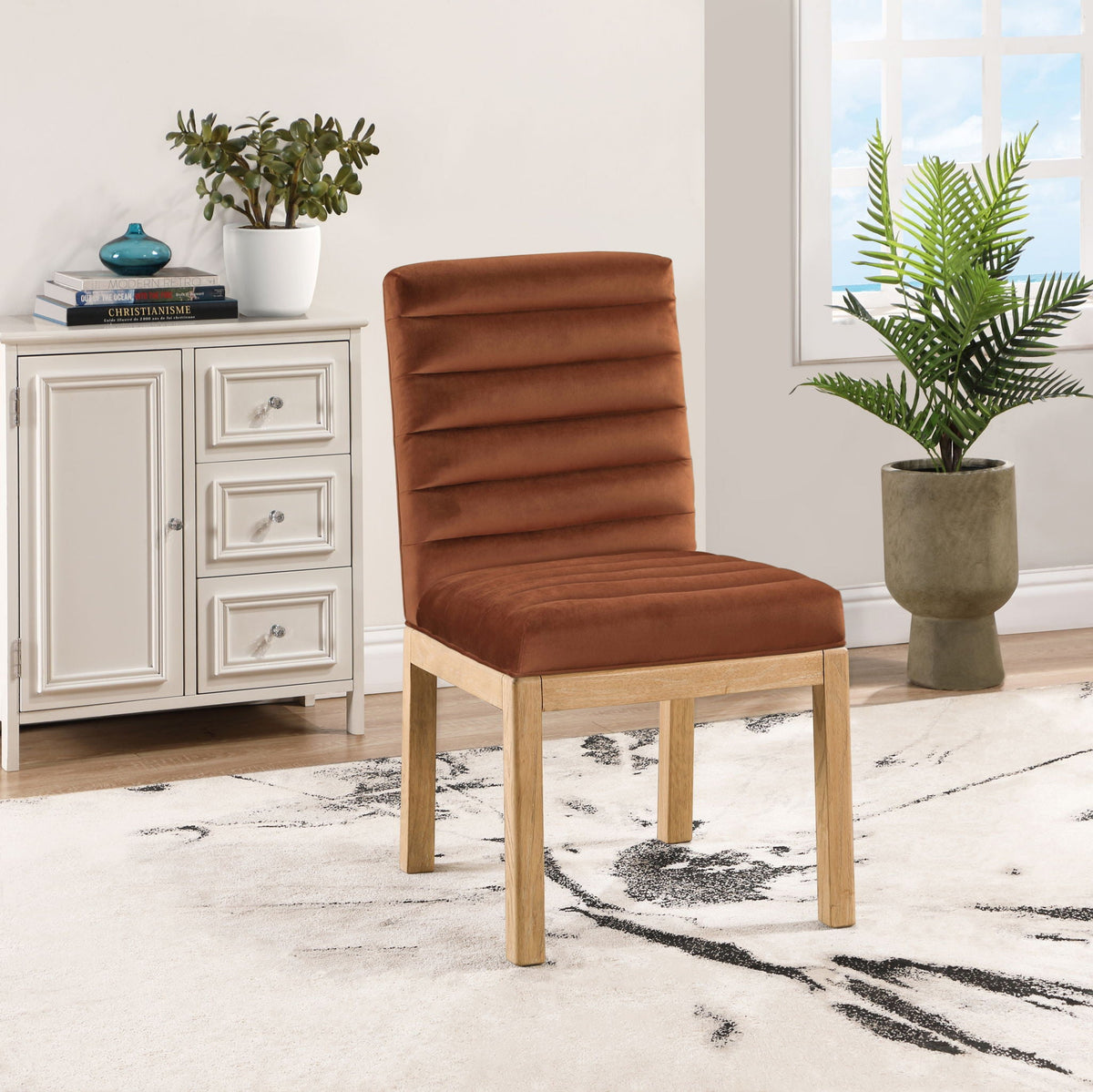 Evelyn - Dining Chair With Natural Legs